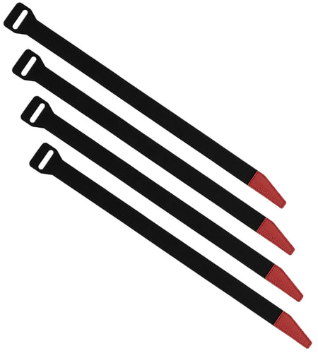 Magpul MAG1442BLK 12" Black/Red DAKA Gear Strap Set of 4