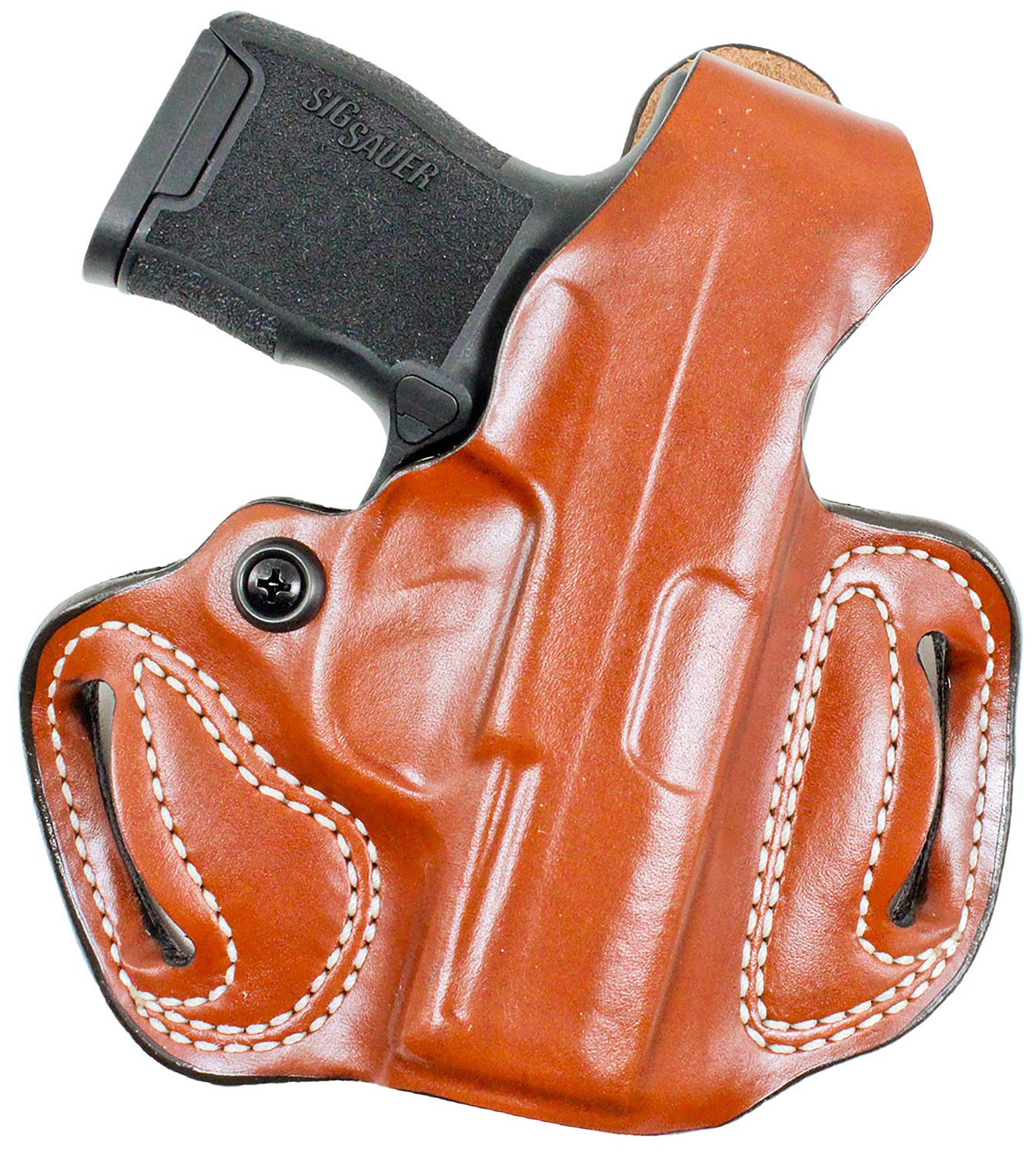 DeSantis 085TA1ZZ0 Thumb Break Mini Slide Tan Leather OWB Holster for Rost Martin RM1C RH
