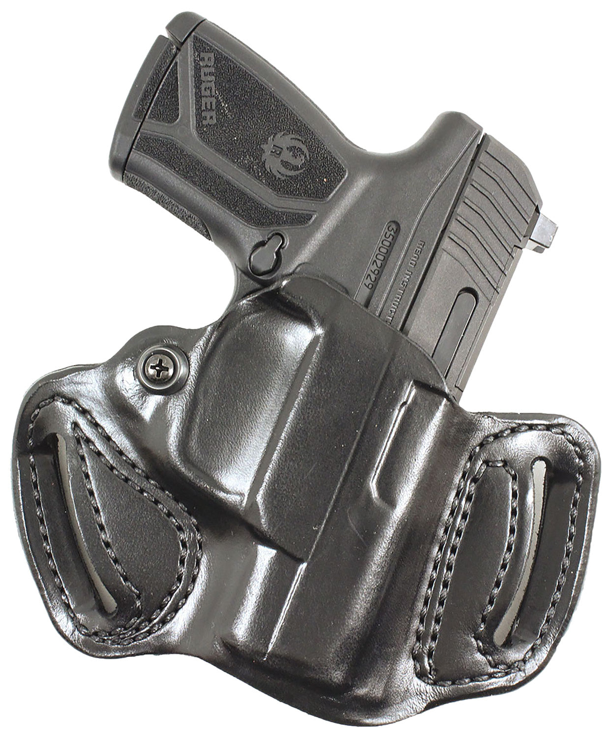 DeSantis 086BA1ZZ0 Mini Slide Black Leather Belt Holster for Rost Martin RM1C RH
