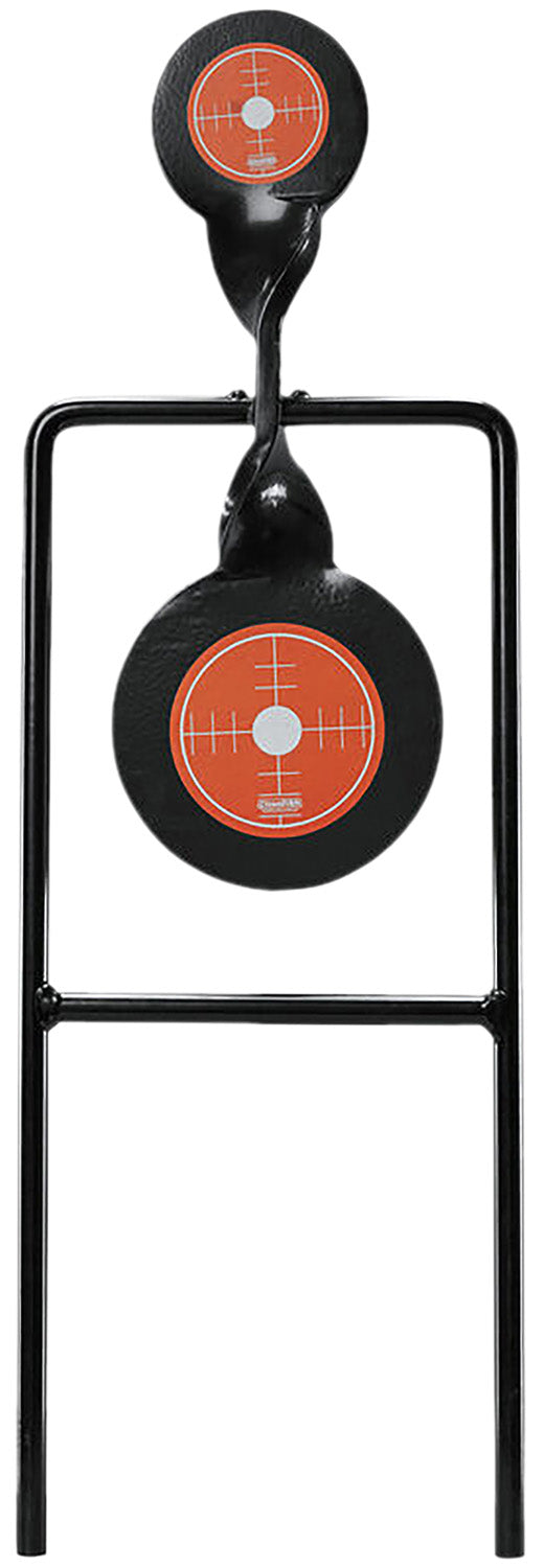 Champion Double Gong Spinner Steel Target Black/Orange 3" Top/4.7" Bottom Standing