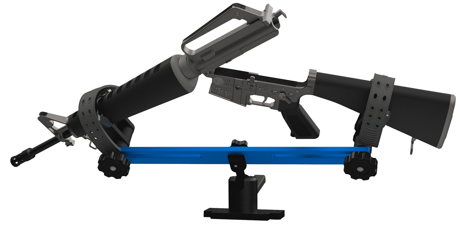 Berry's Gun Vise System 58812, Black and Blue, Stable Workstation for Cleaning and Scope Mounting