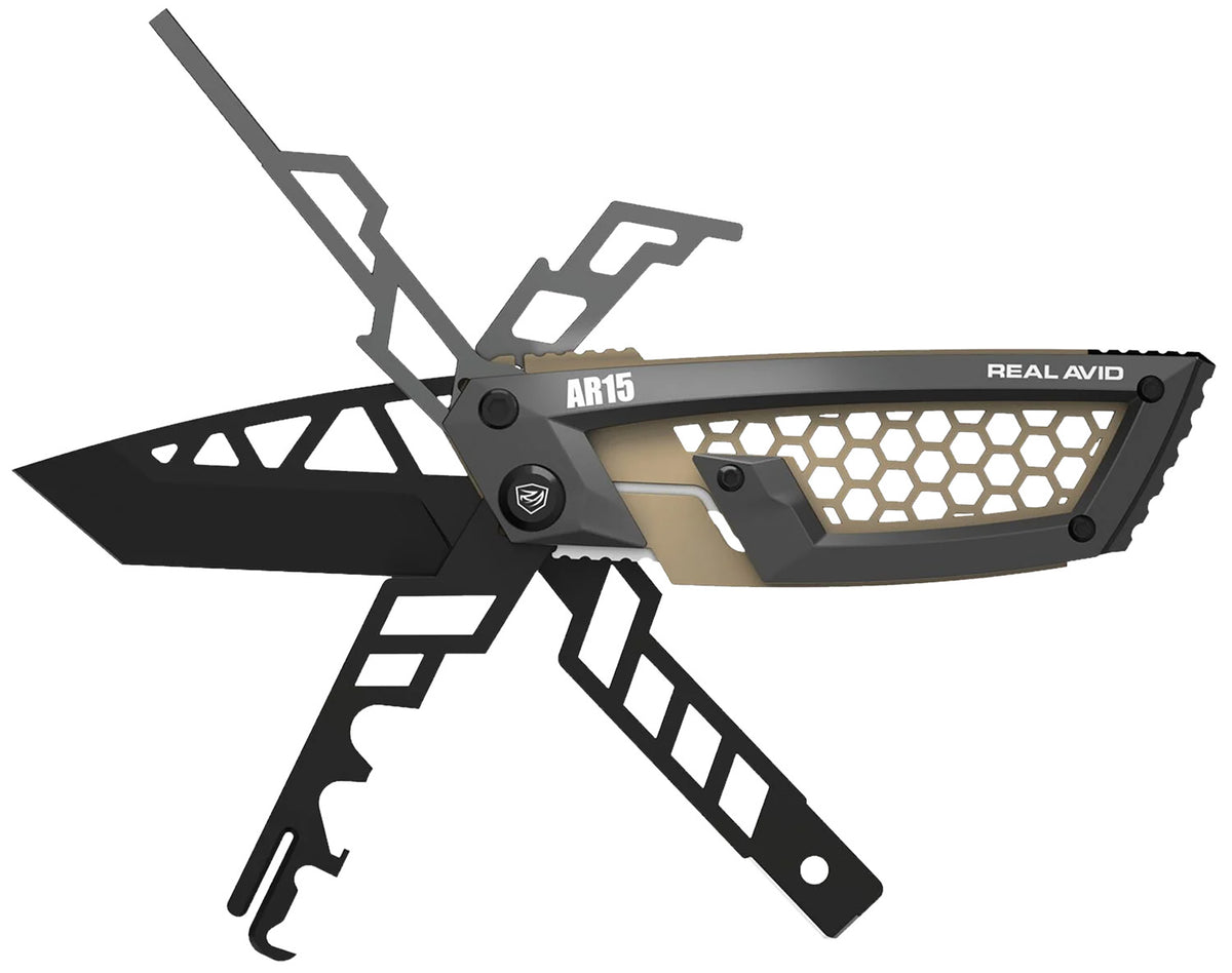 Real Avid AVGTEAR Gun Tool Edge AR-Platform Stainless Steel Tanto 2.60" Tactical Tool