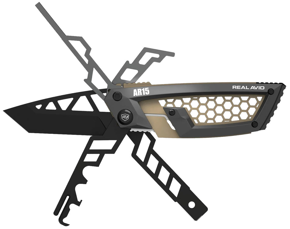 Real Avid AVGTEAR Gun Tool Edge AR-Platform Stainless Steel Tanto 2.60" Tactical Tool