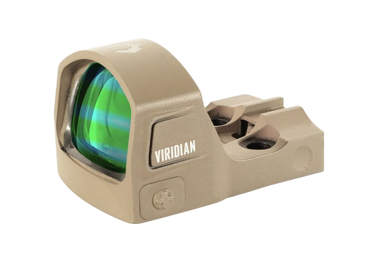 Viridian RFX15 FDE 3 MOA Green Dot Reflex Sight 1x17x24mm Shield/Picatinny