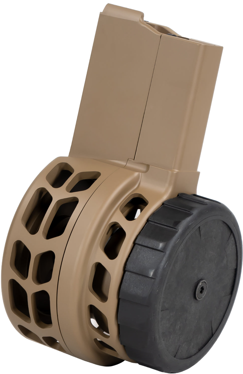Warrior Systems W15FDESK1 AR-15 50 Round 5.56x45mm Skeletonized Aluminum Magazine FDE