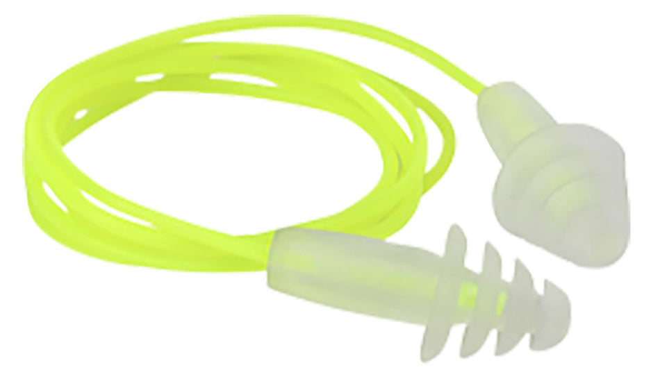 Radians FP43HVBP3 Flanged Thermoplastic Earplugs 27 dB Yellow/Clear 3-Pair
