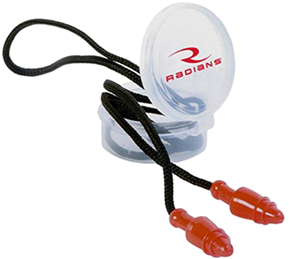 Radians JP3150RD/50 SnugPlugs In-Ear Earplugs 28 dB Black/Red 50-Pair Box