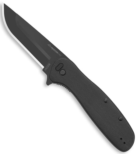 Outdoor Edge VX230B Razor VX2 3" Folding EDC Knife Black Oxide SS Blade with Black G10 Handle