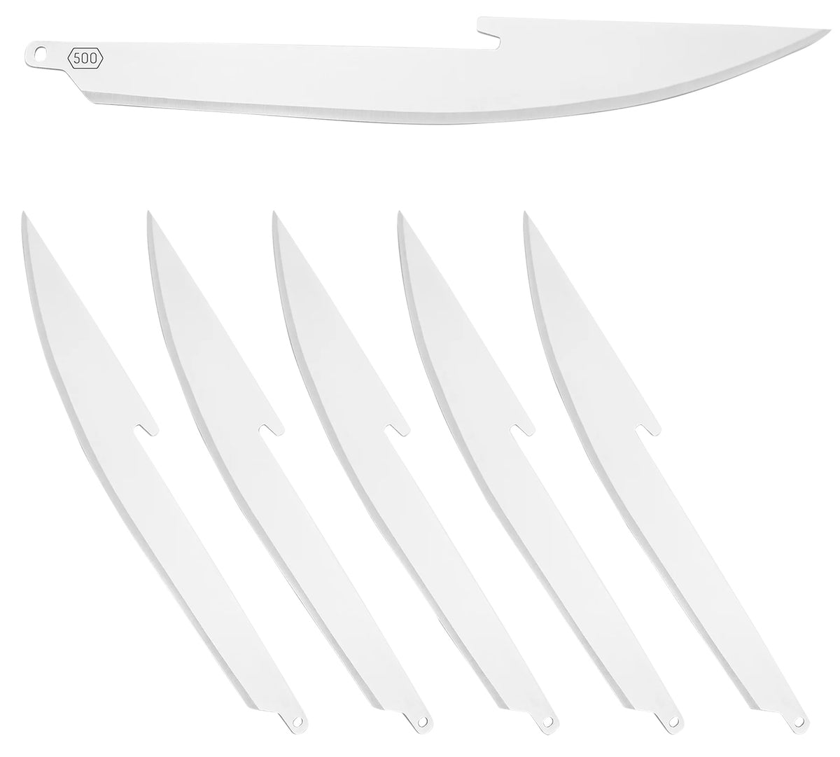 Outdoor Edge RR506 5" Boning/Fillet 420J2 Stainless Steel 500 Series Replacement Blades – 6 Count