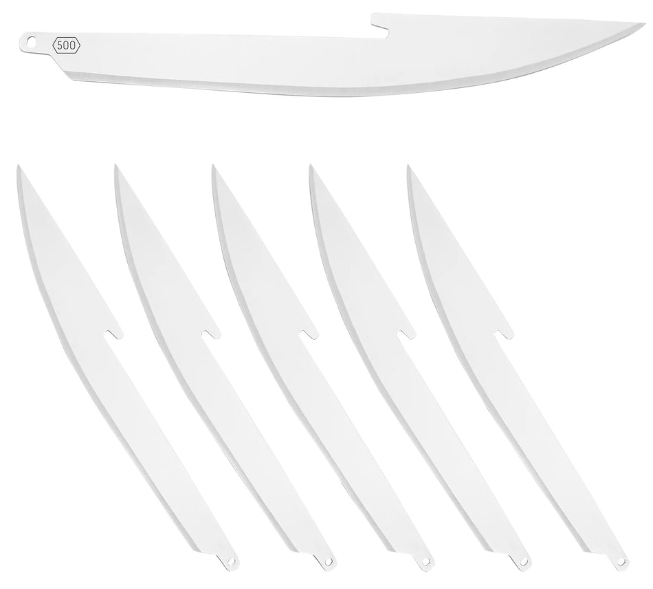 Outdoor Edge RR506 5" Boning/Fillet 420J2 Stainless Steel 500 Series Replacement Blades – 6 Count
