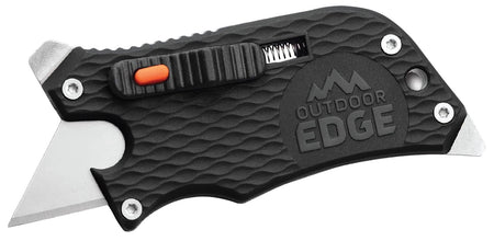 Outdoor Edge SWK30C SlideWinder Black Utility Multi-Tool – 3.50" Plain Blade, Screwdriver, Bottle Opener