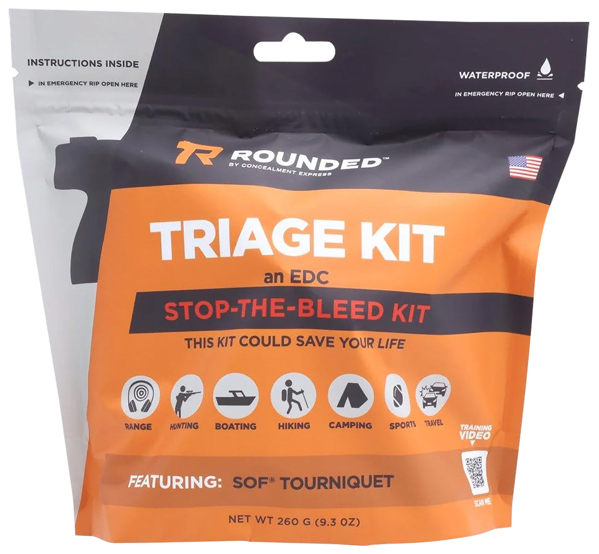 Rounded Gear Range Triage Kit EDC Safety Kit for Gun Range