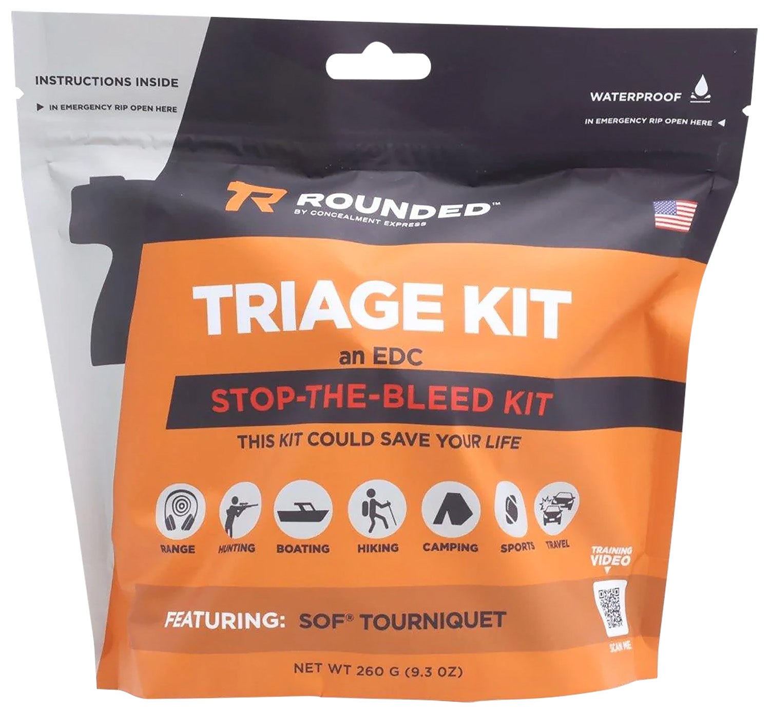 Rounded Gear Range Triage Kit EDC Safety Kit for Gun Range