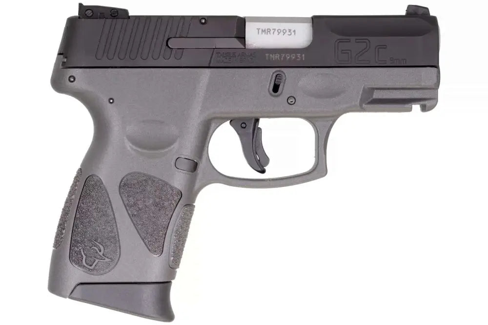 Taurus G2C 9mm Pistol, Gray/Black, 3.2" Barrel, Includes Two 12-Round Magazines