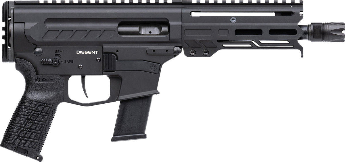 CMMG Dissent MKG .45 ACP Pistol, 13+1 Capacity, 6.5" Black Nitride Barrel, Black Armor Cerakote