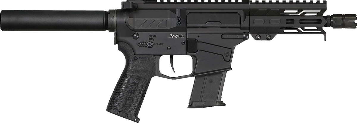 CMMG Banshee Mk57 5.7x28mm Pistol, 5in Barrel, 20+1 Round, Black Armor Cerakote