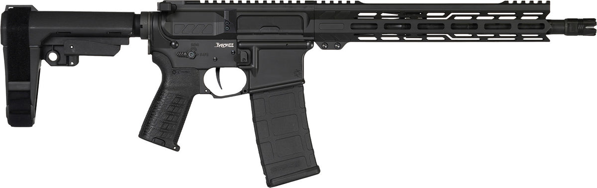 CMMG 30AB20FAB Banshee MK4 .300 Blackout Pistol, 12.5" Threaded Barrel, Black Armor Cerakote