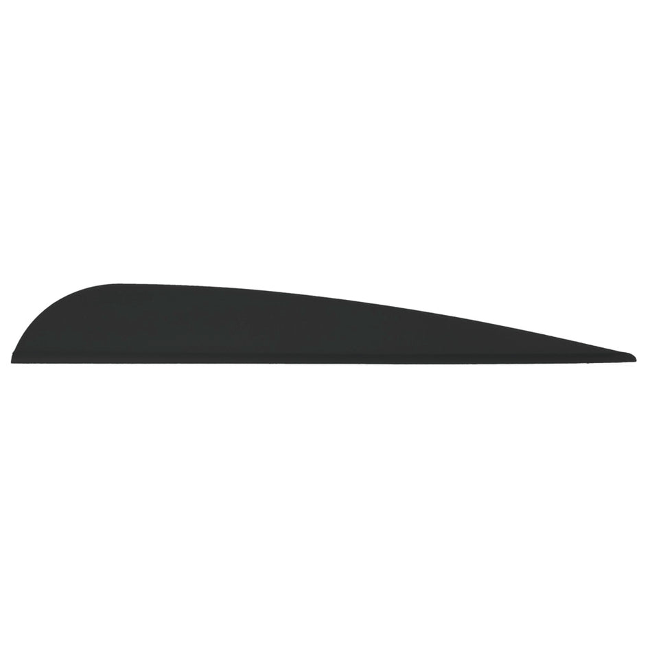 AAE Elite Plastifletch 3.875 in. Black Arrow Vanes 100-Pack