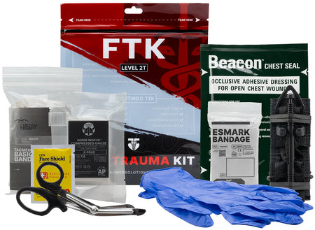 Tacmed Solutions 800117 Field Trauma Kit Level 2T with Tourniquet and Esmark Bandage