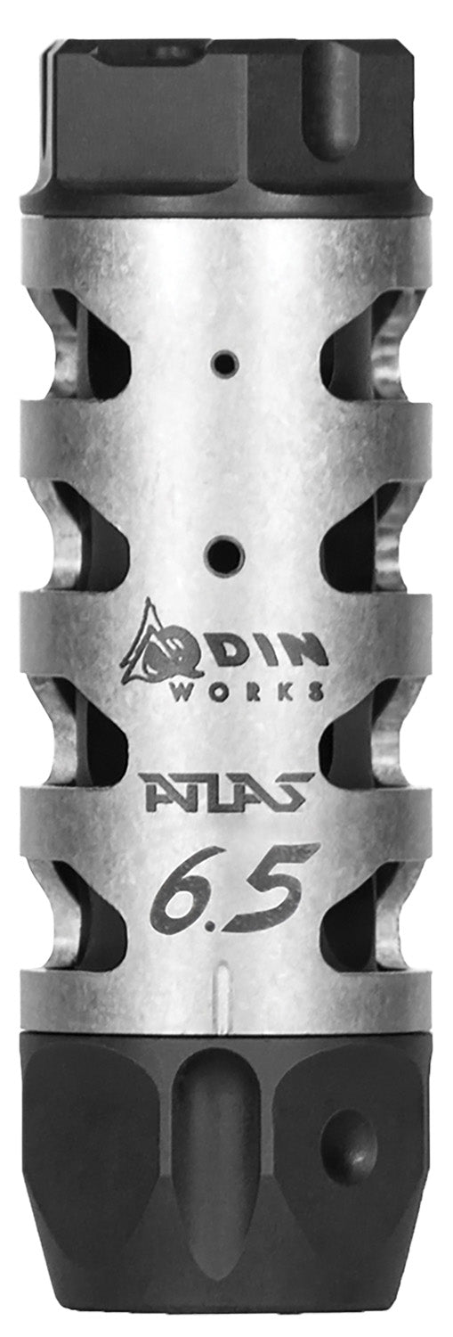 Odin Works Atlas Compensator 6.5 Grendel 5/8-24 Threads 3" OAL 1" Dia