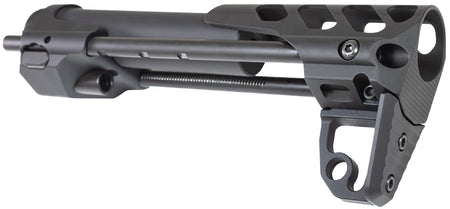 Odin Works CQ-S Close Quarters AR-15/M4 Rifle Stock Black Aluminum with Spring Deployment