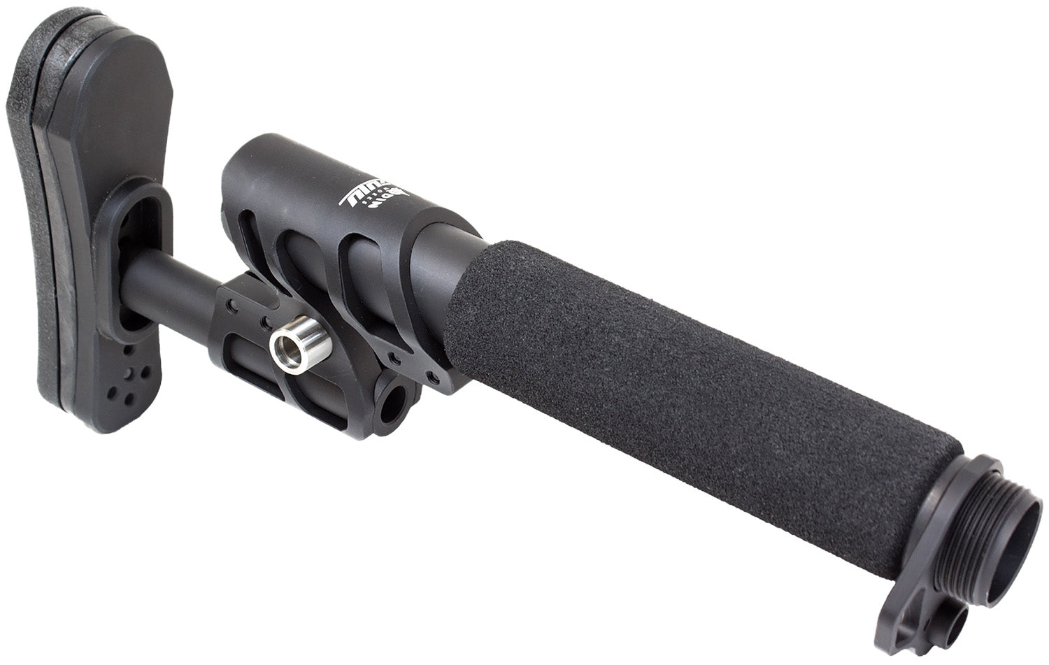 Odin Works Zulu 2.0 Adjustable Stock Kit Black Aluminum with Padded Buffer Tube