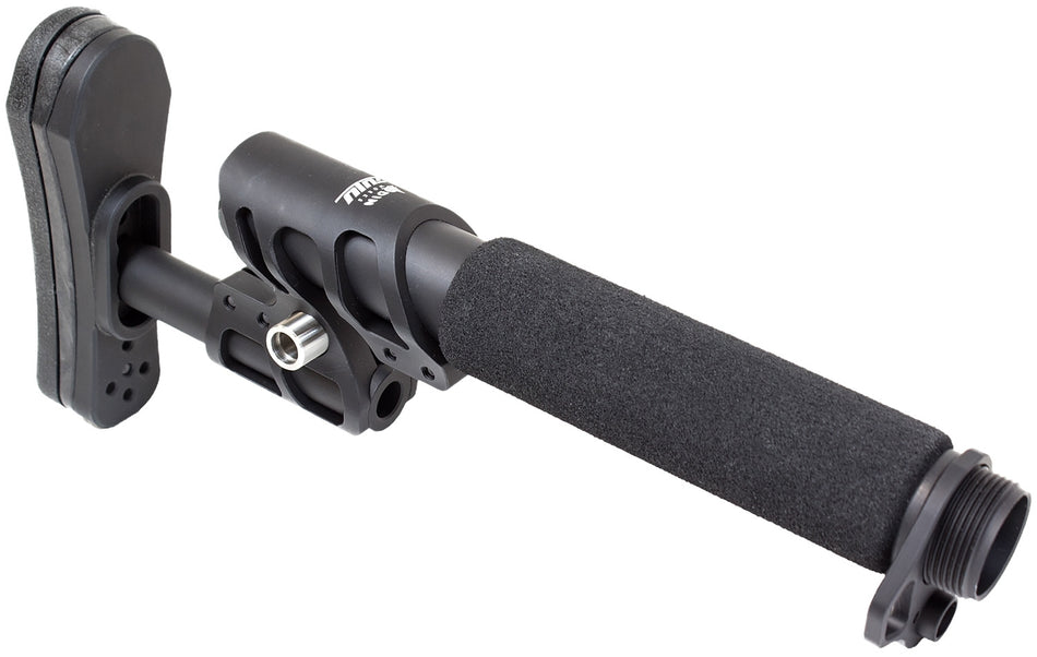 Odin Works Zulu 2.0 Adjustable Stock Kit Black Aluminum with Padded Buffer Tube