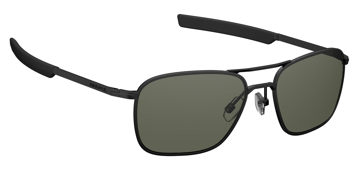 Magpul Santini Shooting Glasses Gray Green Lens Black Frame MAG102610011100