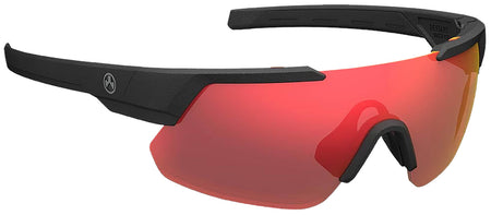 Magpul Defiant Shooting Glasses Gray Red Lens Black Frame Z87+ MAG104410011140