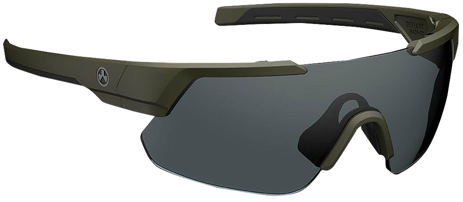 Magpul Defiant Shooting Glasses Gray Lens OD Green Frame Z87+ MAG104413151100