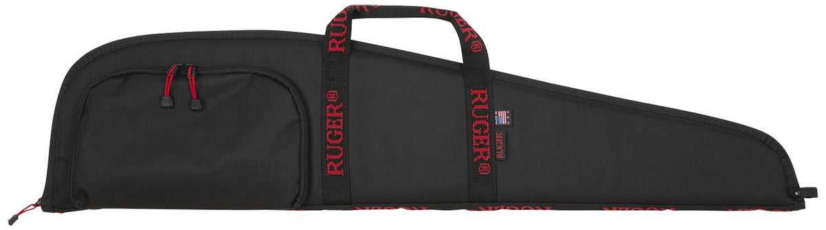 Ruger 40" Black Endura Rifle Case with Red Ruger Logo Accessory Pocket Made in USA
