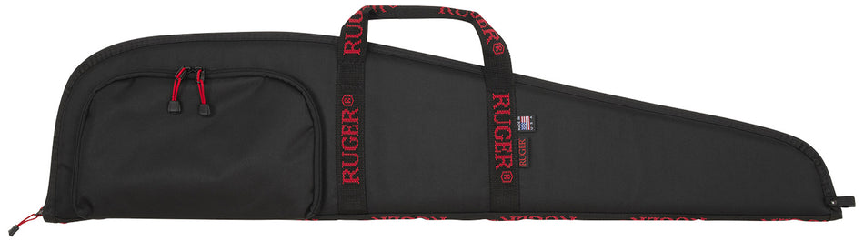 Ruger 40" Black Endura Rifle Case with Red Ruger Logo Accessory Pocket Made in USA