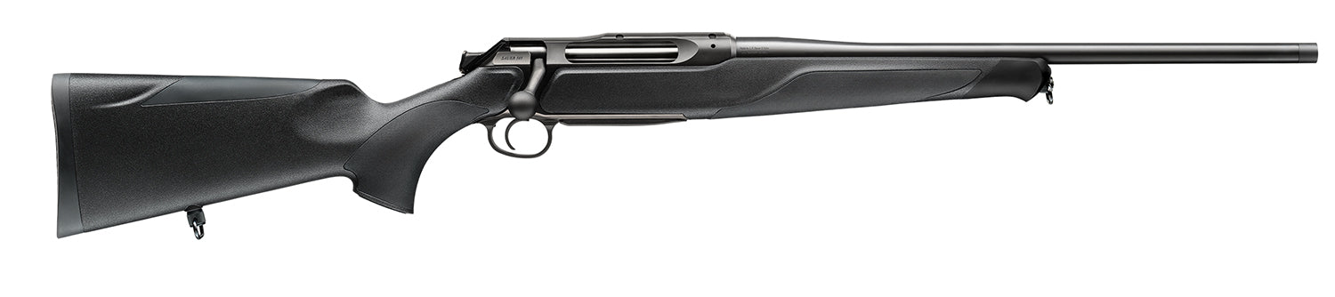 Sauer 80117630 505 XT Full Size 308 Win 3+1 22" Titanium Gray Threaded Barrel, Saddle Mount Steel Receiver, Black Fixed Synthetic Stock