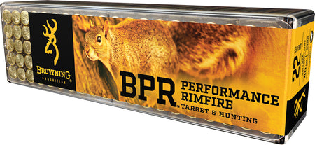 Browning .22 Long Rifle Rimefire Ammo BPR Performance Rimfire Lead Hollow Point JHP 40 grain 