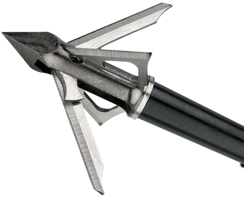 Muzzy Trocar HBX 298 Chisel Tip Mechanical Broadhead SS Ferrule 100 GR 3 Per Pack