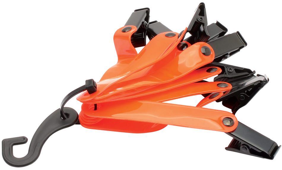 HME OTM-3 Orange Reflective Trail Markers 3" Vinyl with Heavy Duty Clip 10 Pack