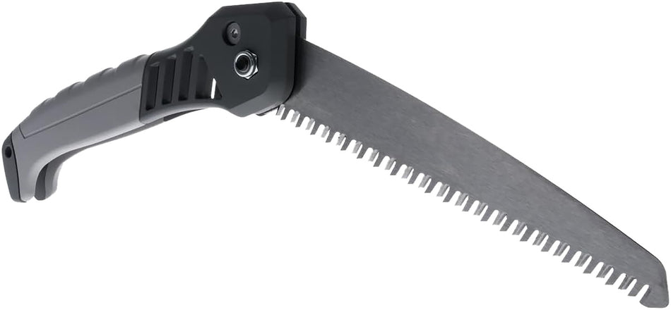 Hawk 7" Folding Wood Saw SK5 High Carbon Steel Blade with Corrosion Resistant TiN Finish and Push-Button Blade Lock
