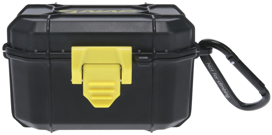 NAP Black and Yellow ABS Broadhead Case with Aluminum Carabiner and Die-Cut Foam