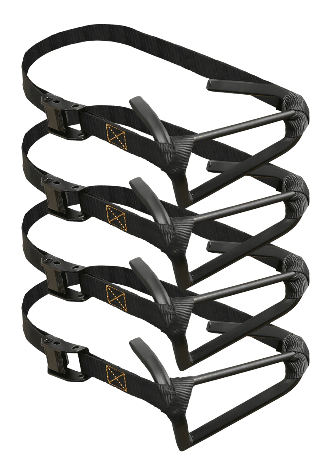 Muddy MUD-MSS-4PK Micro Stagger Step Tree Steps Black Steel Nylon Strap 4-Pack