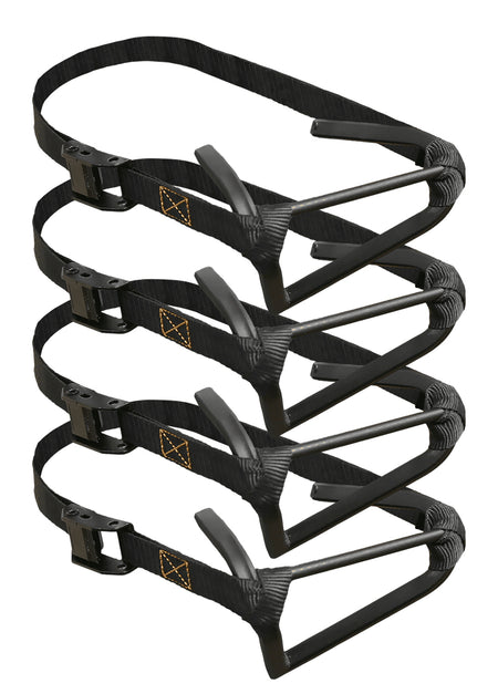 Muddy MUD-MSS-4PK Micro Stagger Step Tree Steps Black Steel Nylon Strap 4-Pack