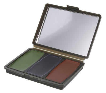 Hunters Specialties 00260 3-Color Camo Compact Face Paint Kit Pocket Size with Mirror
