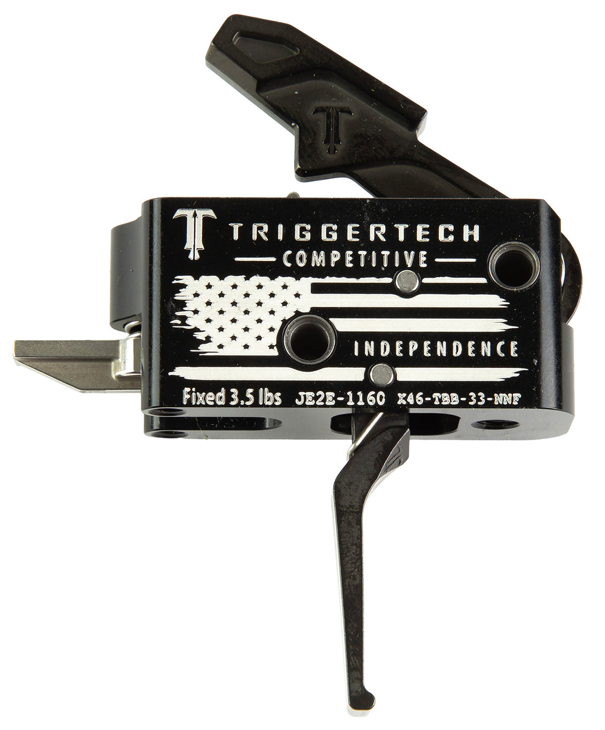 TriggerTech X46TBB33NNF AR-15 Competitive Independence Trigger Black/White