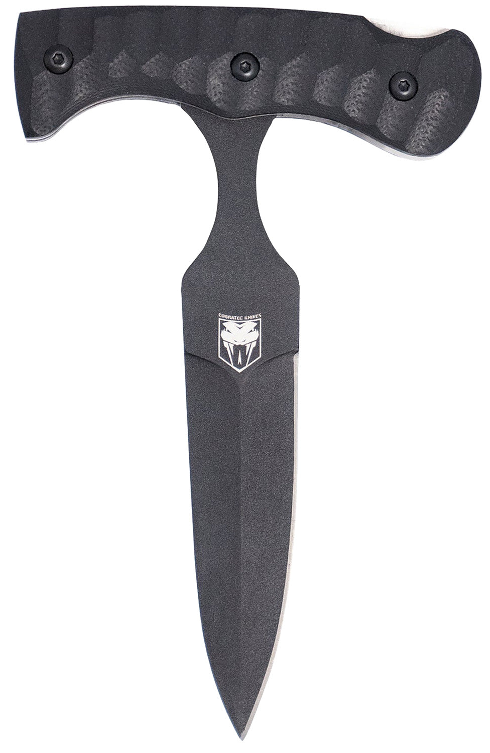 CobraTec Knives FG10PD 2.88" Folding Push Dagger Black D2 Blade, G10 Handle with Kydex Sheath