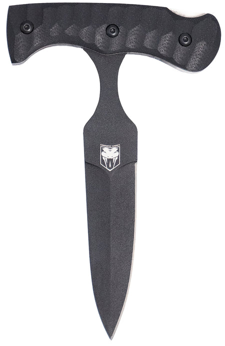 CobraTec Knives FG10PD 2.88" Folding Push Dagger Black D2 Blade, G10 Handle with Kydex Sheath