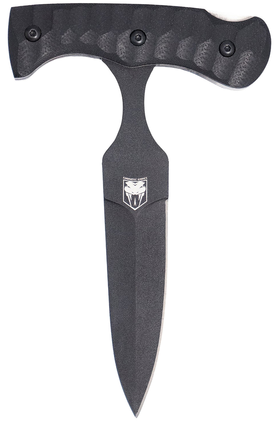 CobraTec Knives FG10PD 2.88" Folding Push Dagger Black D2 Blade, G10 Handle with Kydex Sheath
