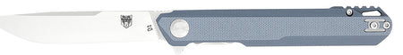CobraTec Knives Monarch Liner-Lock 3.50" Folding Satin D2 Drop Point Blade, Gray Textured G10 Handle