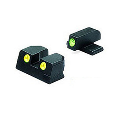Meprolight Night Sights for Springfield XD 9/40 Green/Yellow Fixed Full Set