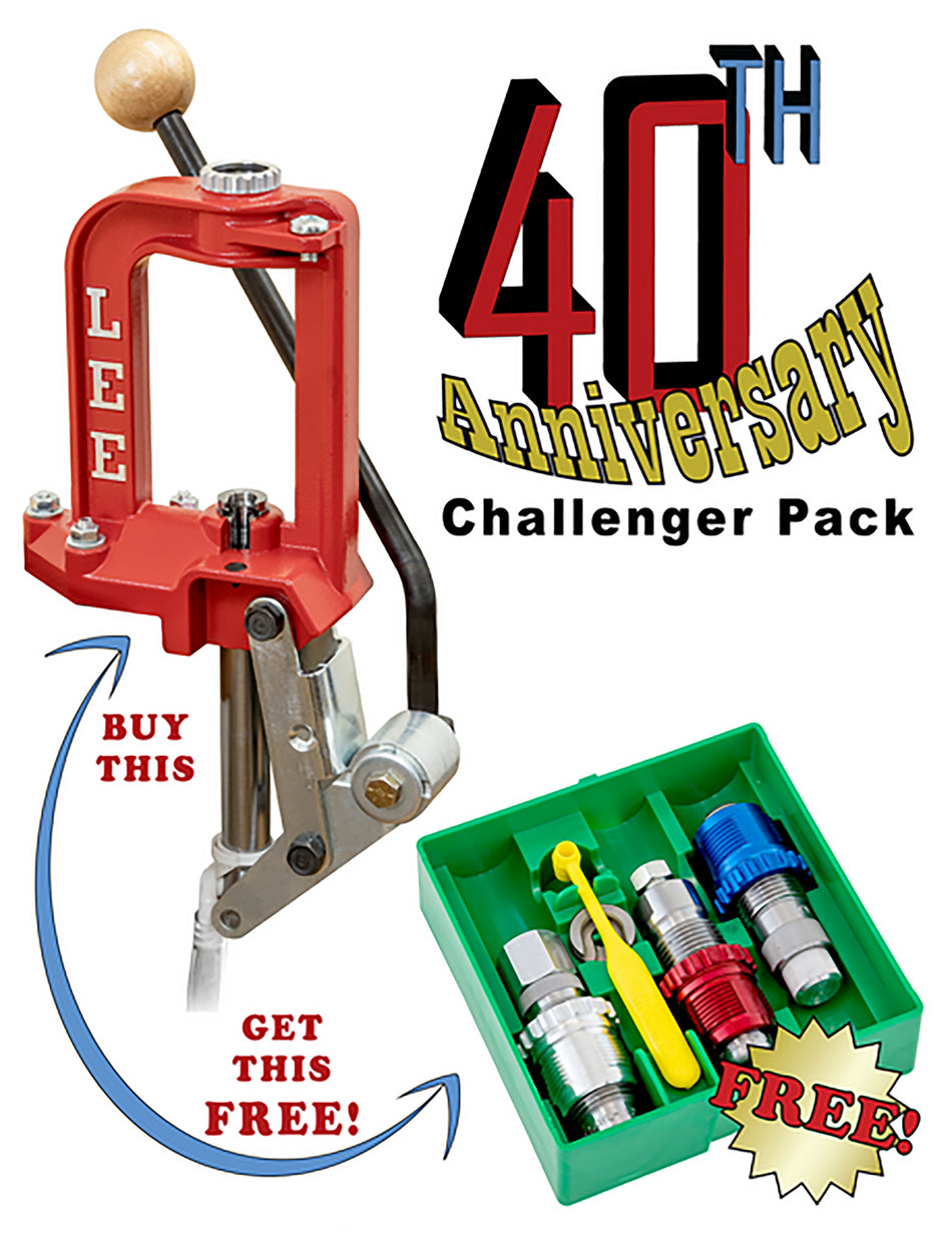 Lee Challenger III Reloading Press Anniversary Kit with 9mm Breech Lock 3-Die Set