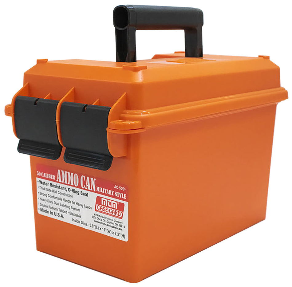 MTM Case-Gard AC50C35 Orange 50 Caliber Polypropylene Ammo Storage Can