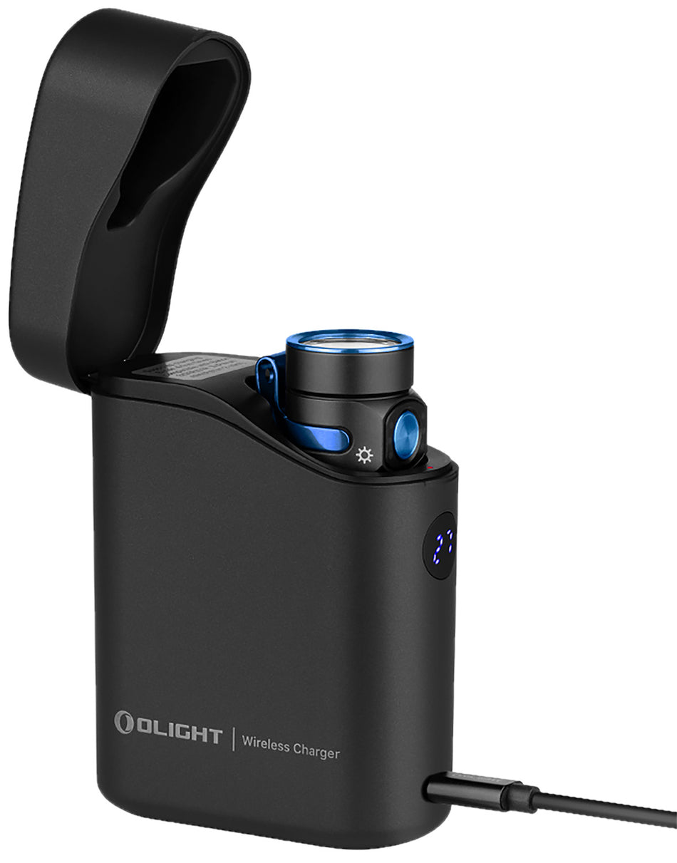 Olight BATON4KITBK Baton 4 Premium Kit Black 1,300 Lumen Rechargeable Flashlight with Case